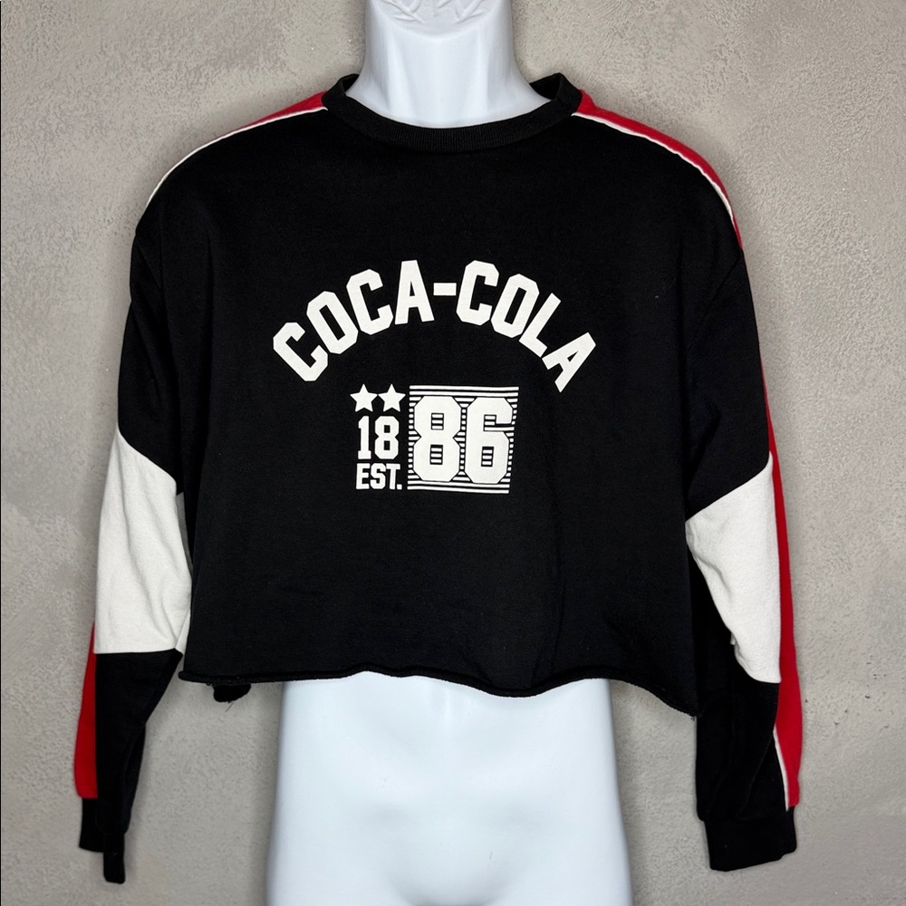 Coca Cola Black and Red Women's Sweater